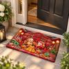 Blessing Words Zodiac Goat Floor Mat Cartoon 2027 Lamb Door Mat Sheep Foot Padc  Door Entrance