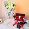 Artificial Soap Flower Preserved Bouquet Pink Rose Realistic for Mothers Day Valentines Day Anniversary Romantic Gift Decoration