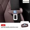 Leather Car Seat Belt Buckle Clip Anti-Scratch Protector Auto Accessories For Volkswagen VW Scirocco Jetta Beetle Golf 4 5 6NO7