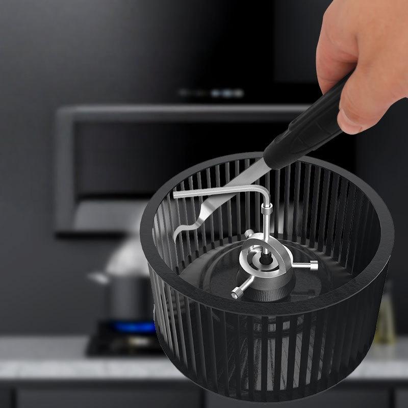 1 Set Universal Kitchen Range Hood Fan Puller Metal Wind Wheel Removers Tool For Hand Steel Removal Accessories