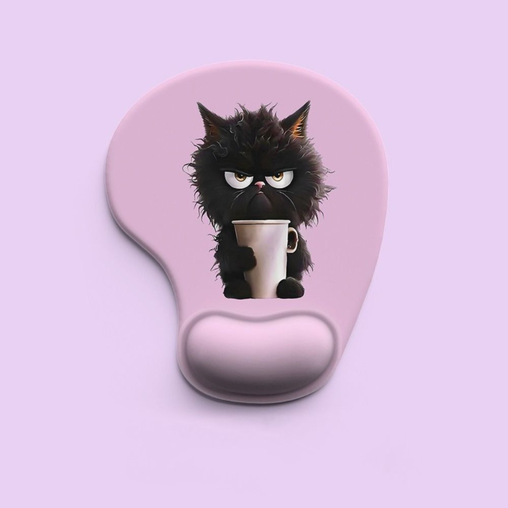 Comfortable Cat Mouse Mat Cute Cartoon Wrist Support Pad Animal Mouse Pad Home Office