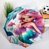 1PC Fantasy Mermaid Umbrella Automatic Open/close, Sturdy Iron Frame & 8-Rib Struct, Umbrella for Women & Men, Christmas Gifts
