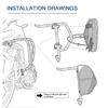 Waterproof Tool Placement Travel Bag For Honda CRF1100L CRF  Twin CRF 1100L ADV CRF 1100 L Motorcycle Frame Crash Bars