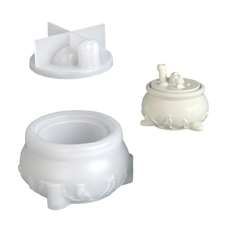 

Skull Storage Jar Silicone Mold Hollow Design Decorative Storage Mold for Epoxy Resin Crafting Halloween Craft Projects 1