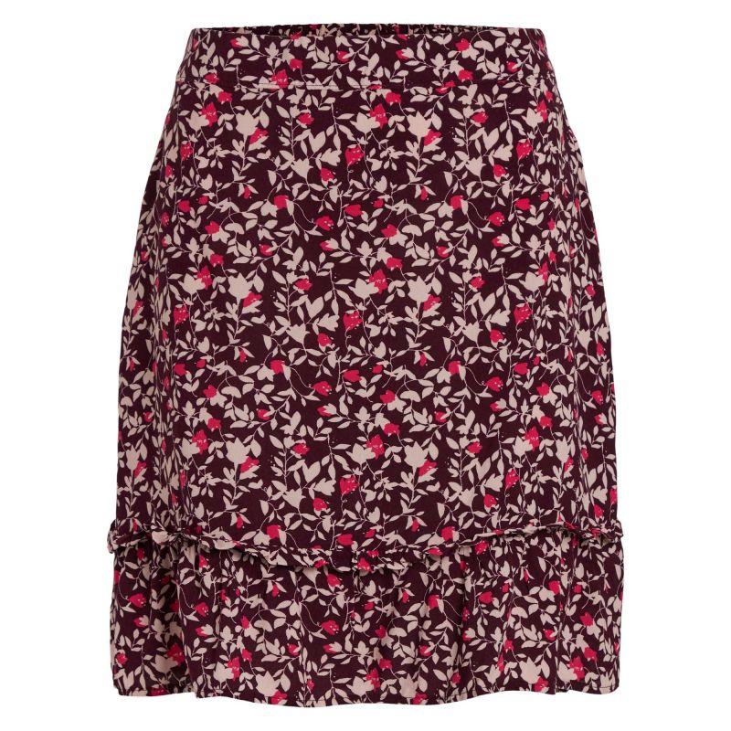 Short Floral Printed Fluid Skirt Woman VILA