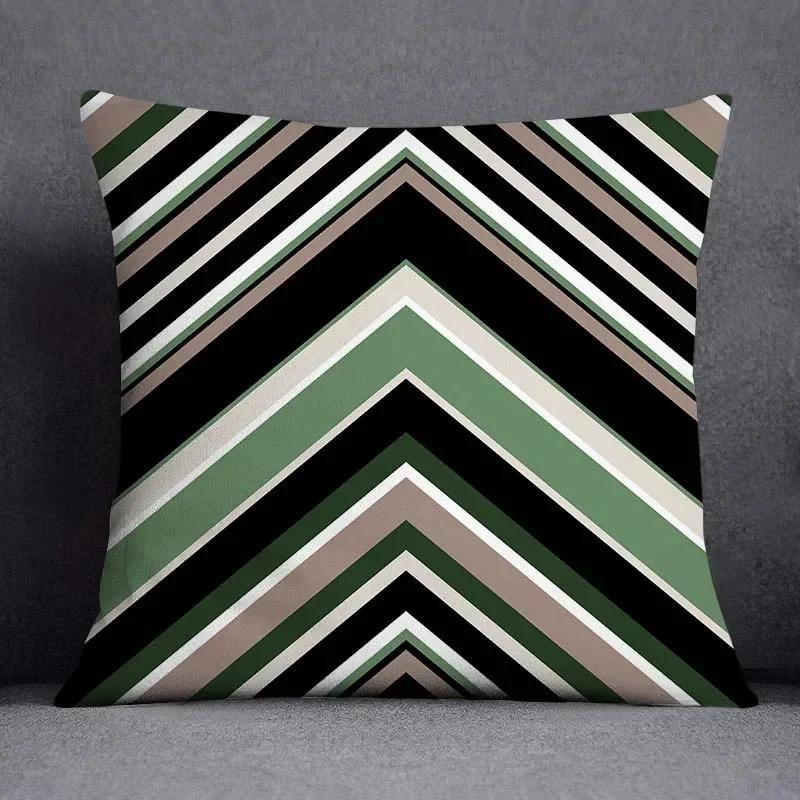 Dark Green Flower and Animal Pattern Home Decoration Pillowcase Square Pillowcase Home Office Decoration Cushion Cover