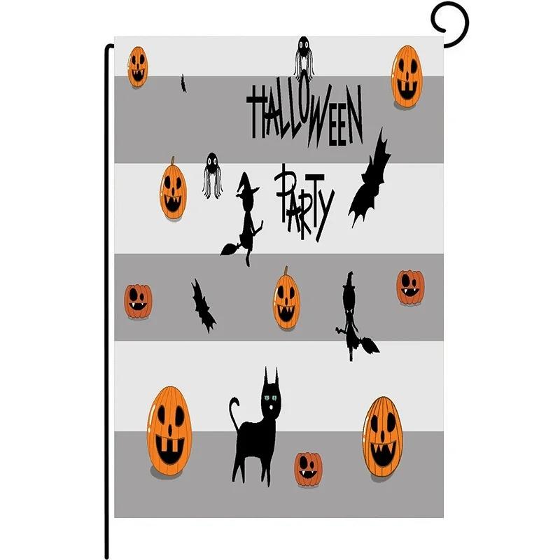 Christmas Halloween Thanksgiving Garden Flag Welcome Party Festival Home Hanging Banners Decor 47X32cm
