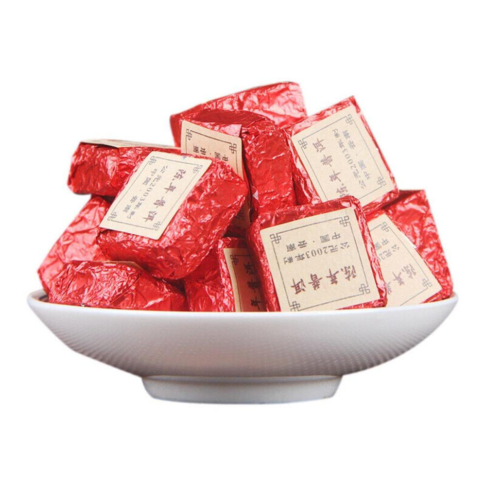 500g Natural Energy Tea Small Golden Brick Pu'er Cooked Black Tea for Men Women Premium