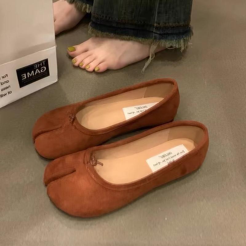 Mocassins plats mode pour femmes Chaussures en daim Peu profondes Décontractées Sandales de créateur Automne 2024 Chaussures de marche Robe Confortables Mocassins Chaussures Marque Nouvelle Femme Zapatos