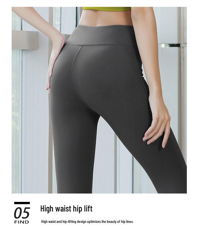 Women's Long-Sleeve Yoga Jacket & High-Waist Pants Set - Nude Peach