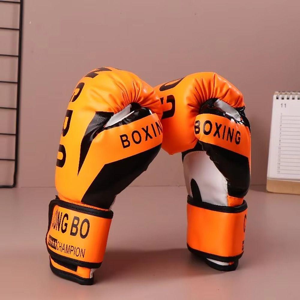 1Pair Breathable Kids Boxing Gloves PU Leather Training Gloves Child Punching Gloves  for Children