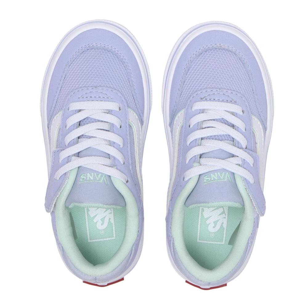Vans Script V3854k Lav Wht Mint