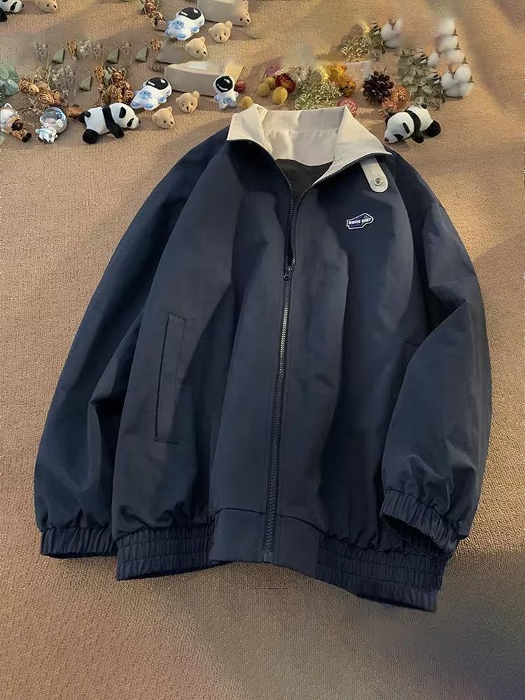 Baseballjacke im amerikanischen Stil für Jungen, Frühling und Herbst, neu, BF-Lazy-Stil, dünne Jacke, lässiges Oberteil