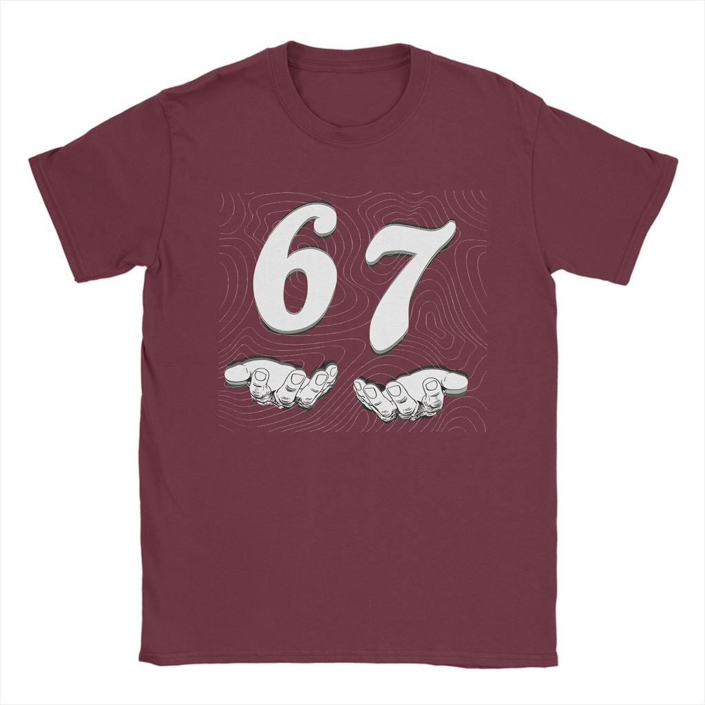 Men Women's Funny Six Seven 6 7 Meme T Shirt  Cotton Clothes Leisure Short Sleeve Round Neck Tee Shirt Summer T-Shirt