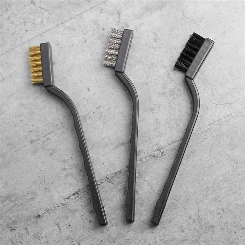 Clean Wire Brush 3 Types/Iron Brush Rust Removal Wire Brush Cleaning Brush