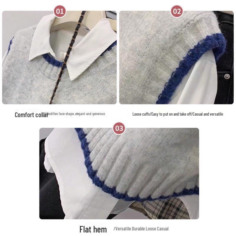 Women's Gentle Style Pullover Knit Vest