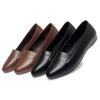 Flat Women Shoes Genuine Leather Women's Spring Shoes Large Size Slip-on Middle-aged Mother Women's Shoes