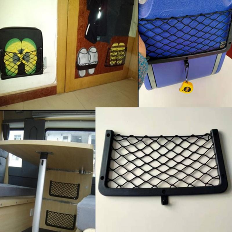 1Pc Car Storage Net Elastic Net Cargo Mesh Nets Camping Seat Back Mesh Pocket