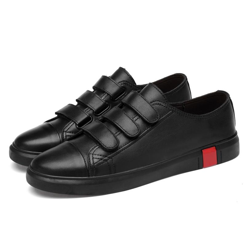 Fashion Men Genuine Leather Casual Sneakers 2024 Platform Shoes Comfy Vulcanized Shoes Outdoor Antiskid Tenis Masculinos Walking Shoes