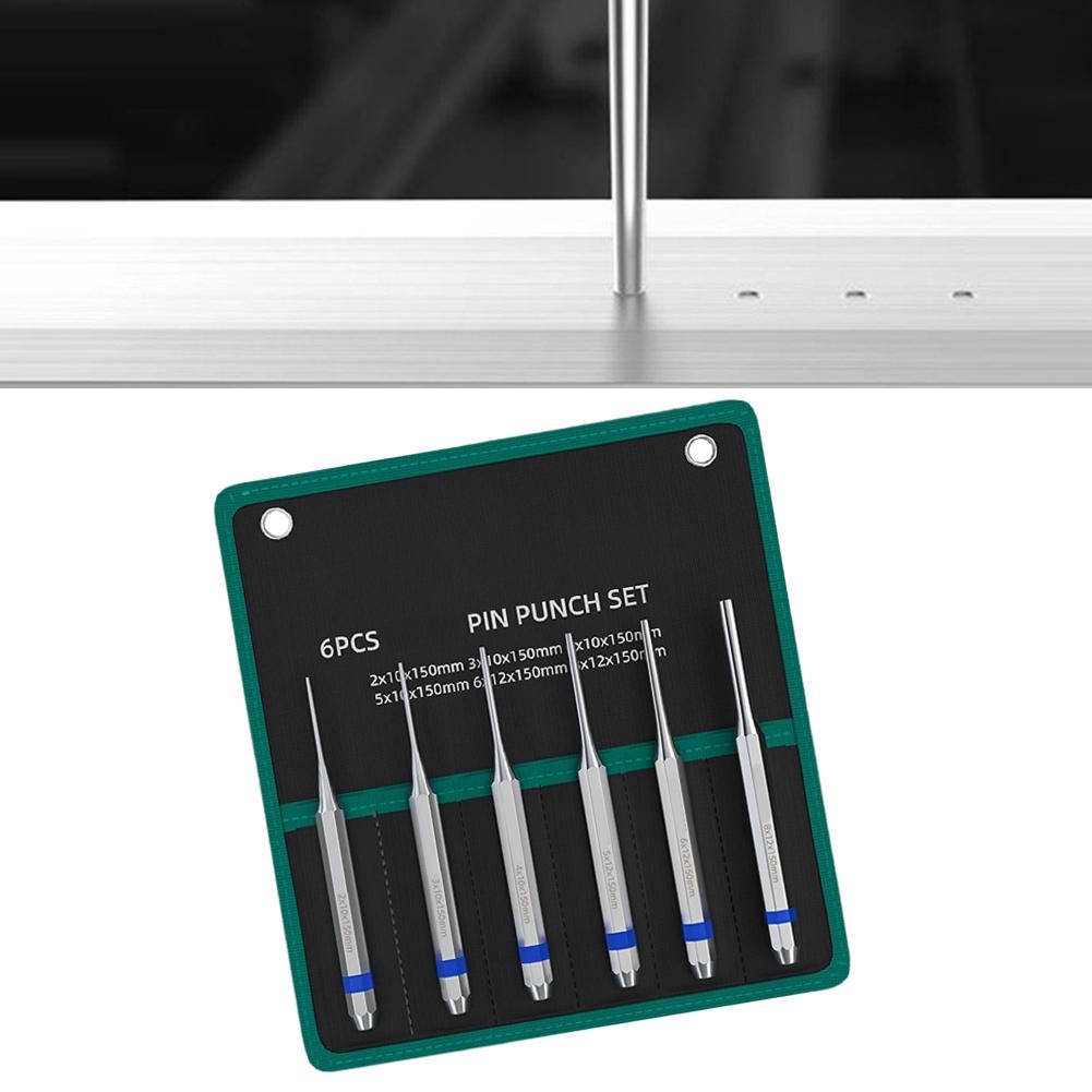 Roll Pin Punch Tool Set 2-8mm Alloy Steel Heavy Duty Remover And Chisel Cone Punch For Watch Repair And Machinery Maintenance