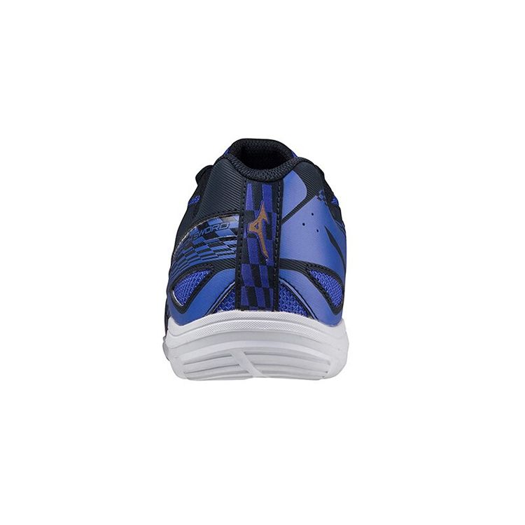 Mizuno Crossmatch Sword Table Tennis Non-Slip Durable Breathable Low-Top Training Shoes Men Sneakers Black Blue 81GA213050