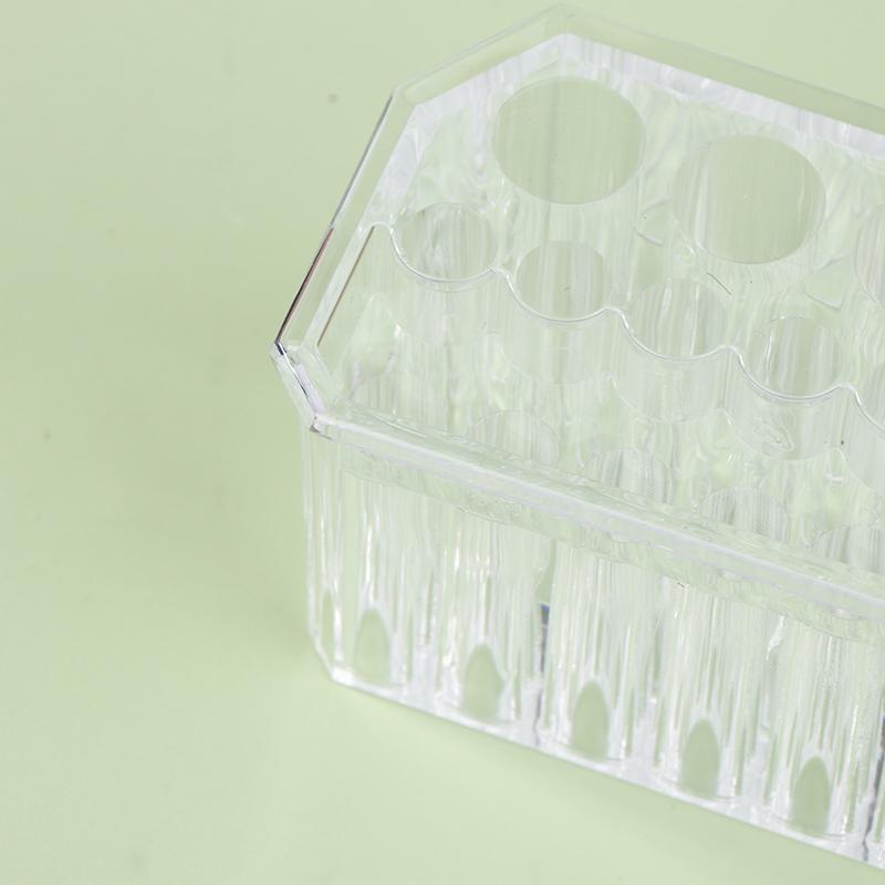 26 Holes Nail Brushes Storage Box Makeup Brushes Holder Acrylic Nail Tools Stand Organizer Nail Art Bushes Storage Showing Shelf