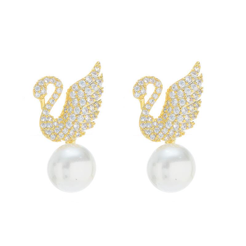 Retro Light Luxury Korean-Style Pearl Tassel Earrings for Women