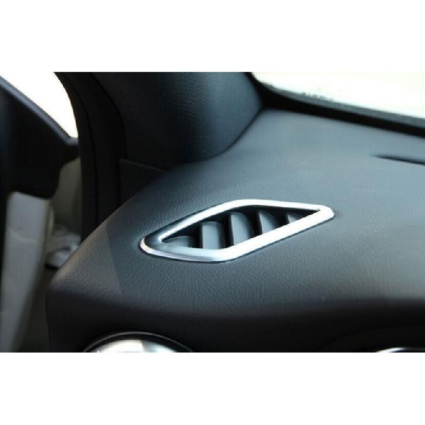 2PC ABS Fit For Benz GLA CLA 2013- Air Outlet Vent Trim Dashboard L&R Silver