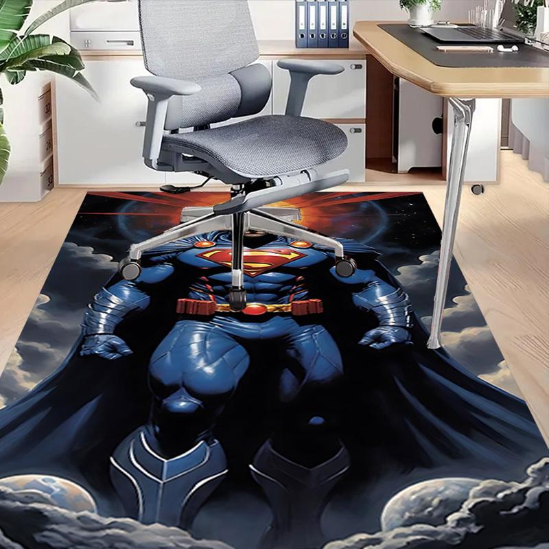 1pc Superman Space Carpet, for Home & Office Decor, Desk Chair Carpet, Festive Gift,Conference Room CarpetL1275