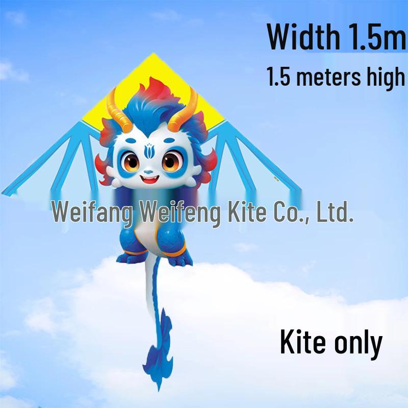 Weifang Pterodactyl Cartoon Kite for Kids - Easy to Fly in Light Breeze, Free Shipping