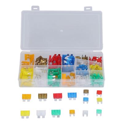 220Pcs Automotive Fuses Medium Small PES Blade Fuse Replacement Assortment Kit with Clip 32V