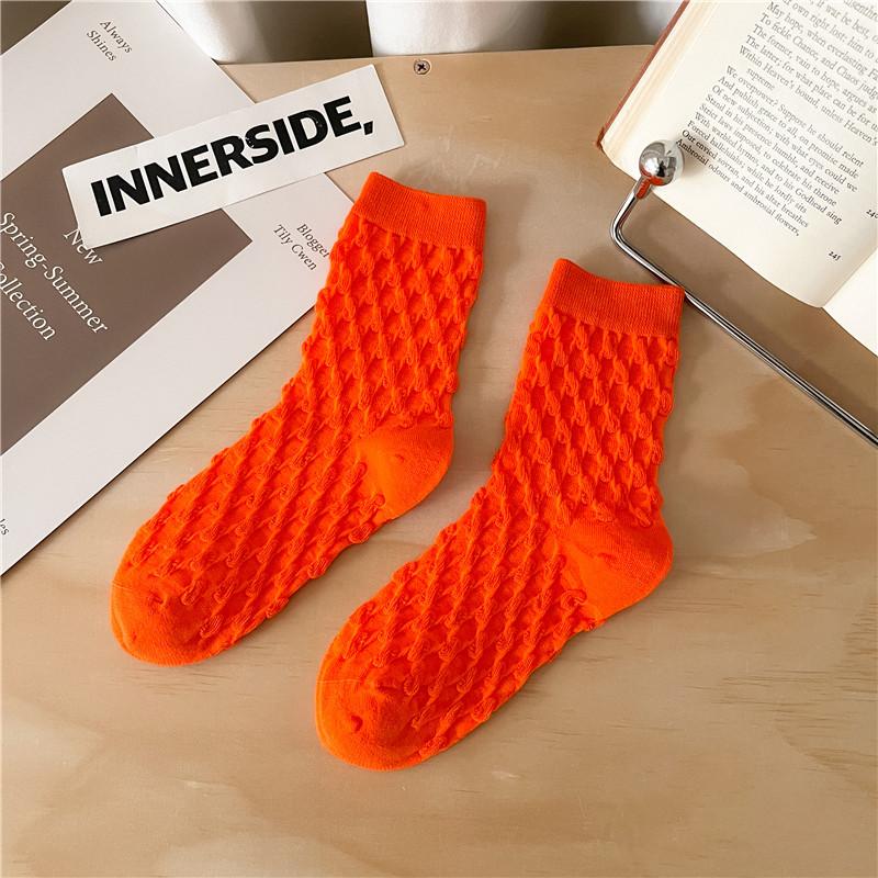 

Новый Модный Тренд Повседневные Эластичные Женские Носки из Чесаного Хлопка Осень Зима Модные Ежедневные Базовые Носки Уличный Хип-Хоп Стиль One Size