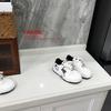 Cute Cartoon Embroidery Parent-Child White Shoes - Girls' and Boys' New Year's Style Versatile Sneakers for Spring 2026.