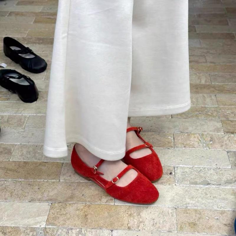 

Новый любимец высокого класса~ Универсальные модные балетки Мэри Джейн на плоской подошве с ремешком и пряжкой с леопардовым принтом, женские туфли для бабушки 35 красный