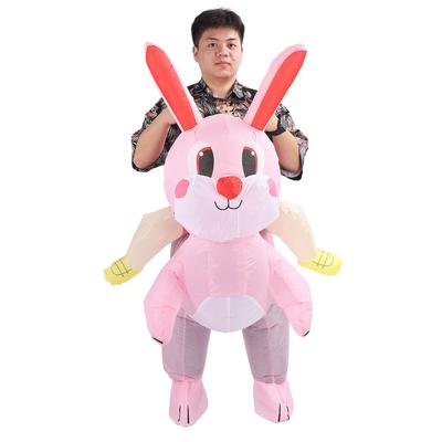 Inflatable Bunny Costume with Blower Roseate Full Body M Size Blow Up Bunny Costume for 120150cm