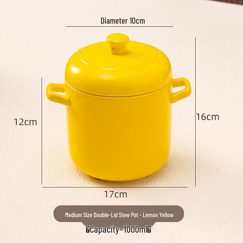 Keramik-Einzelportions-Schmortopf mit Deckel - Slow Cooker & Eierschale