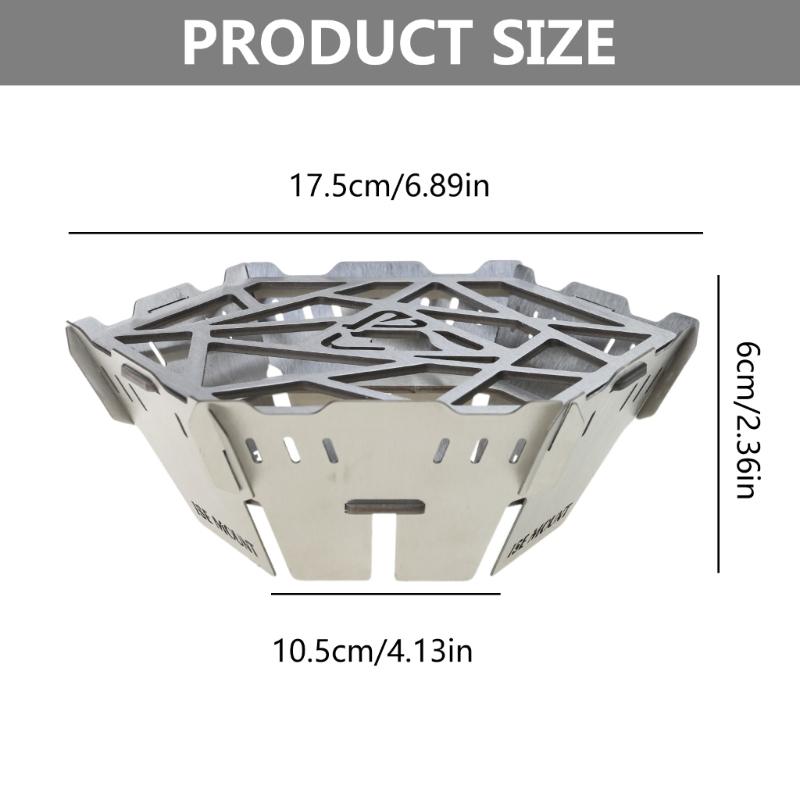 Outdoor Cooking Gas Stove WindShield Stainless Steels Furnaces Frame  Campings Stove Windshield Picnics Cooker Windscreen