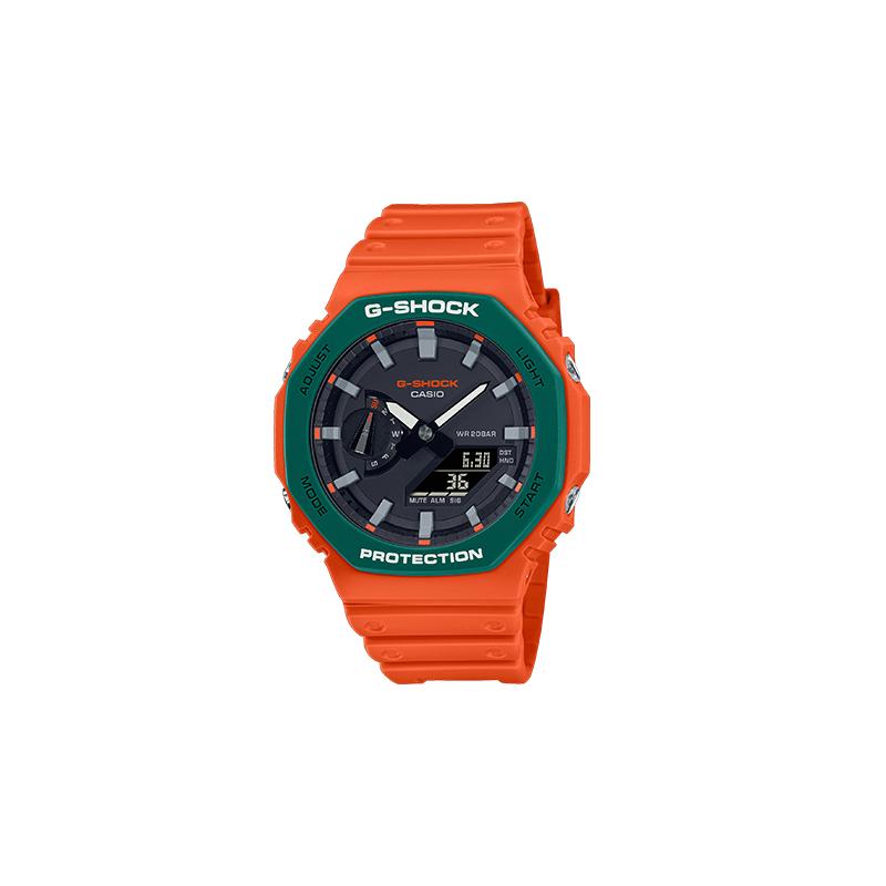 

Casio G-SHOCK Octagon Series Street Style Dual Display Waterproof and Shockproof Sports Watch Japanese and Korean Watch Bright Orange GA-2110SC-4APR оранжевый