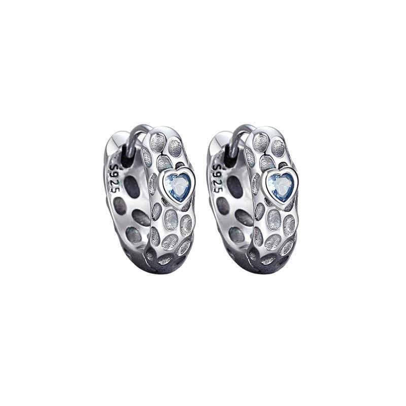 

Love Zircon Earrings Men s and Women s Trendy Cool Personality Niche Design Ear Buckles Retro Earrings