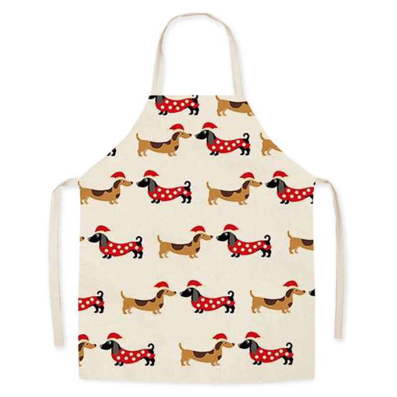 Dog flower pattern For home and kitchen Apron for children House cleaning kids apron alpaca barista goods for home kitchen apron