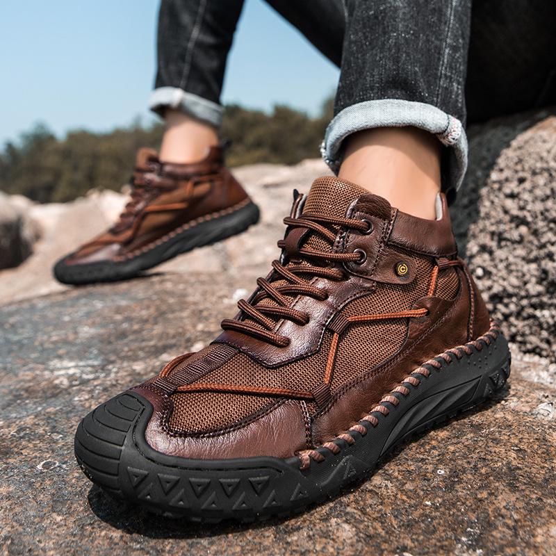 Autumn/Winter Men's High-Top Non-Slip Martin Boots: Outdoor, Casual, Hiking, Mountaineering, Plus Sizes 47-48.