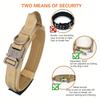 Tactical Dog Collar and Leash Set, Military Dog Collar and Leash for Medium to Large Dogs, Adjustable Heavy Duty Metal Buckle Re