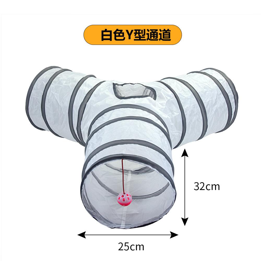Cats Tunnel Foldable Pet Cat Toys Kitten Pet Training Interactive Fun Toy Tunnel Bored For Puppy Kitten Rabbit Play Tunnel Tube