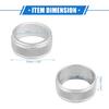 2 Pcs AC Climate Control Knob Ring Compatible for Toyota Camry 2021-2023, Durable Aluminum Alloy Silver Tone Interior Air Conditioning Knob Ring