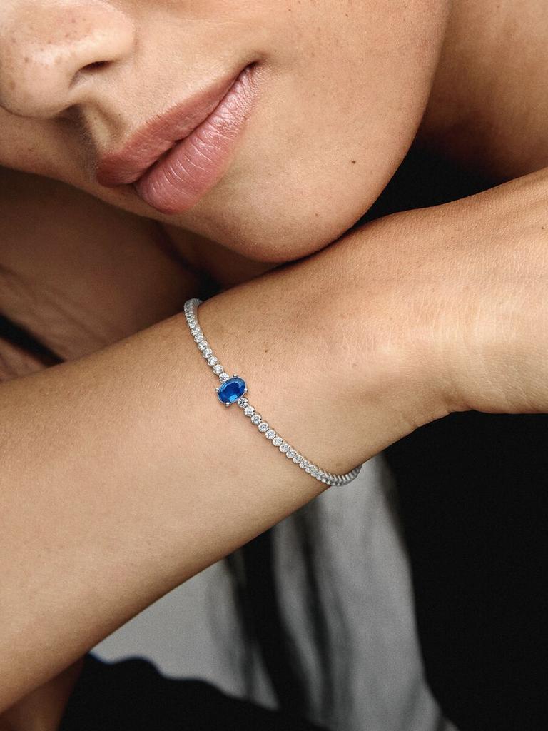 New 925 Silver Blue Zircon Adjustable Fashionable Bracelet Are Fit for All Occasions To Wear DIY Jewelry