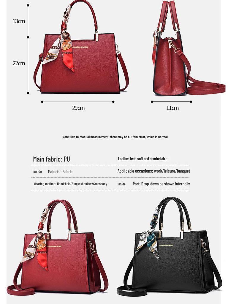 Elegant Red Crossbody Handbag for Weddings - Ideal for Mother of the Bride