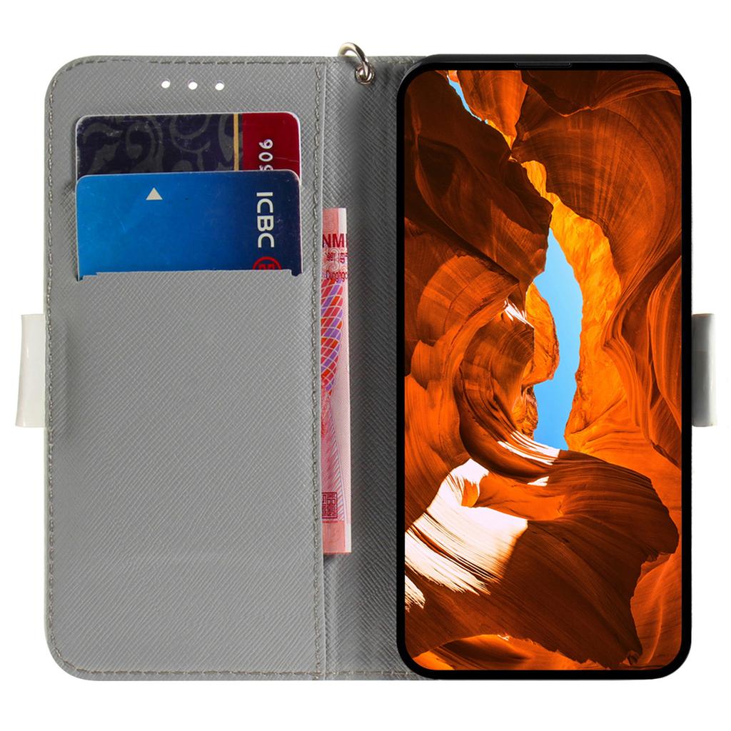 For TECNO Spark 20 Pro+ Case with Strap Pattern Printed Leather Wallet Phone Cover