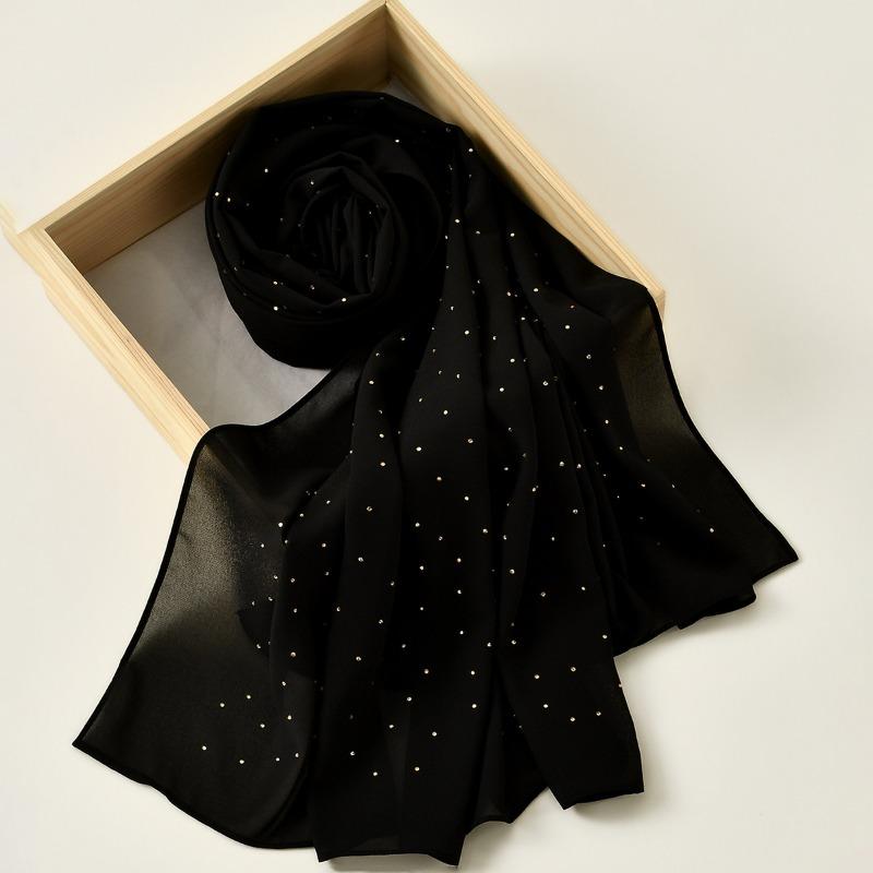 

Горячая распродажа новый жемчужный шифон горячий бриллиант длинное полотенце Малайзия Индонезия горячая распродажа популярный этнический головной платок головной платок женщины 180CM