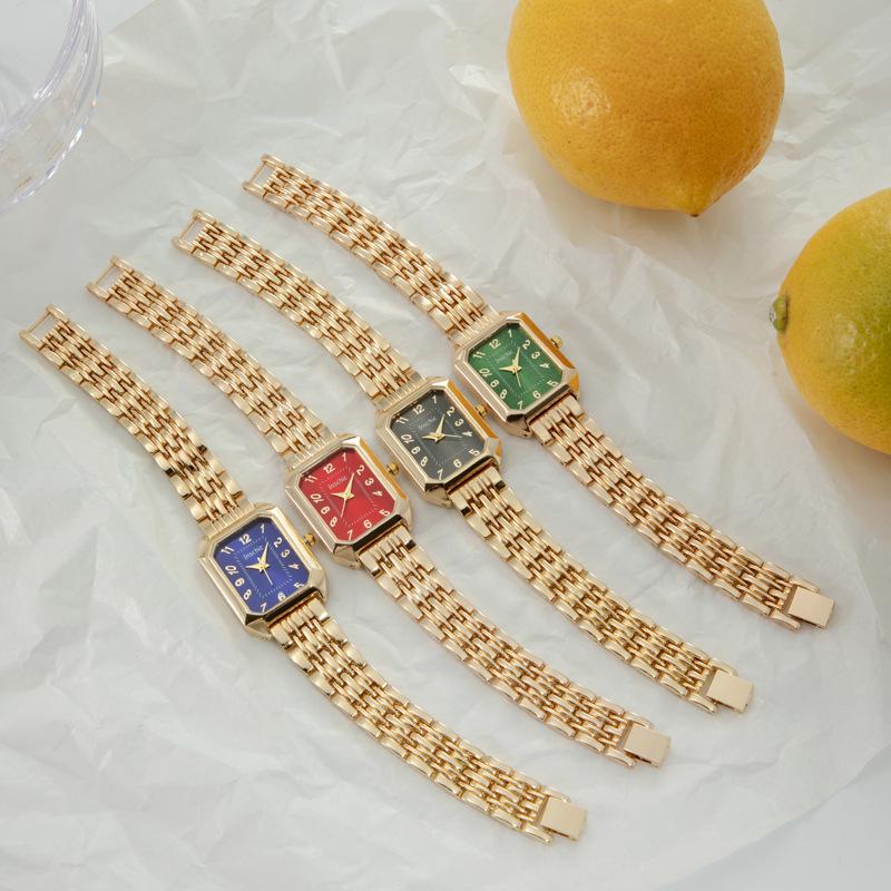 Women's Stylish Stainless Steel Square Bracelet Watch - Light Luxury