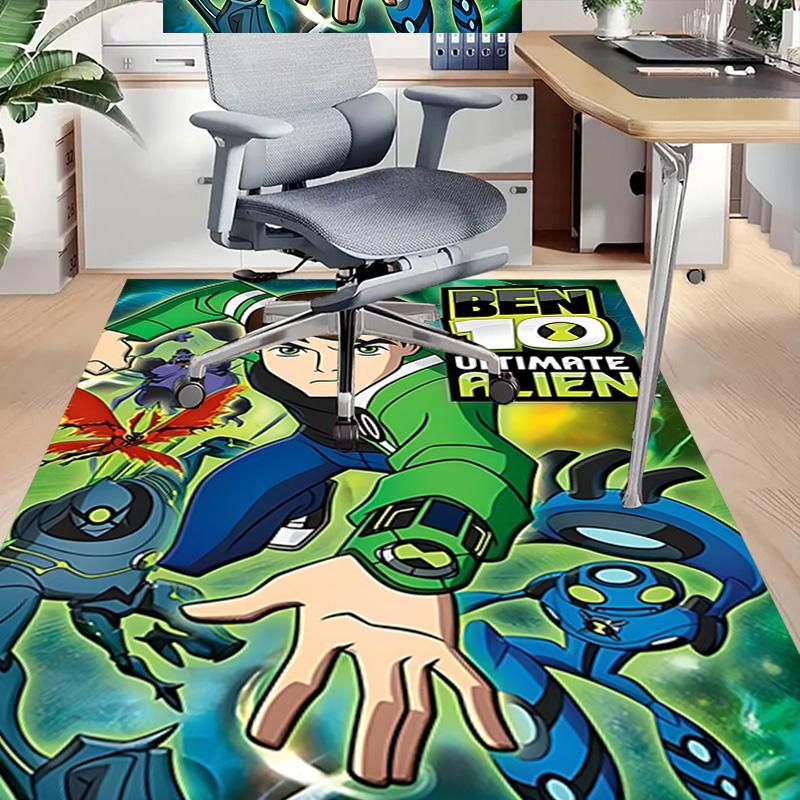 1pc Ben Ultimate Alien Carpet for Playroom Bedroom Living Room Sofa Home Decor,kids Game Area Rug Non-slip Floor Mat Y730148